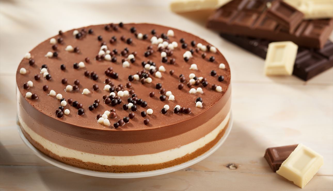 tarta tres chocolates